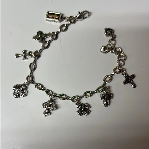 Brighton Silver Cross Charm Bracelet - Picture 5 of 6